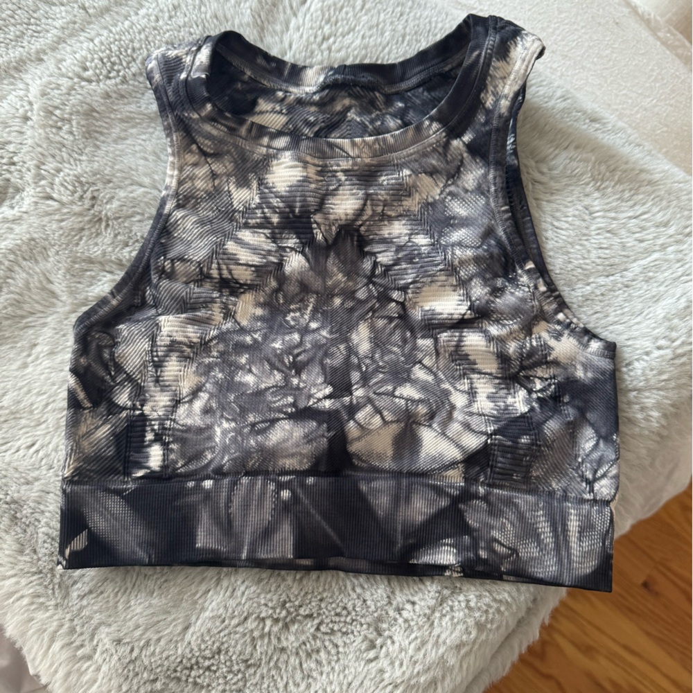 Cropped work out tank top/sports bra